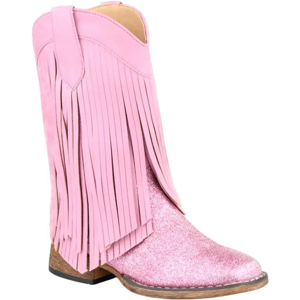 Roper - Little Kids Double Fringe Western Boot - Image 2