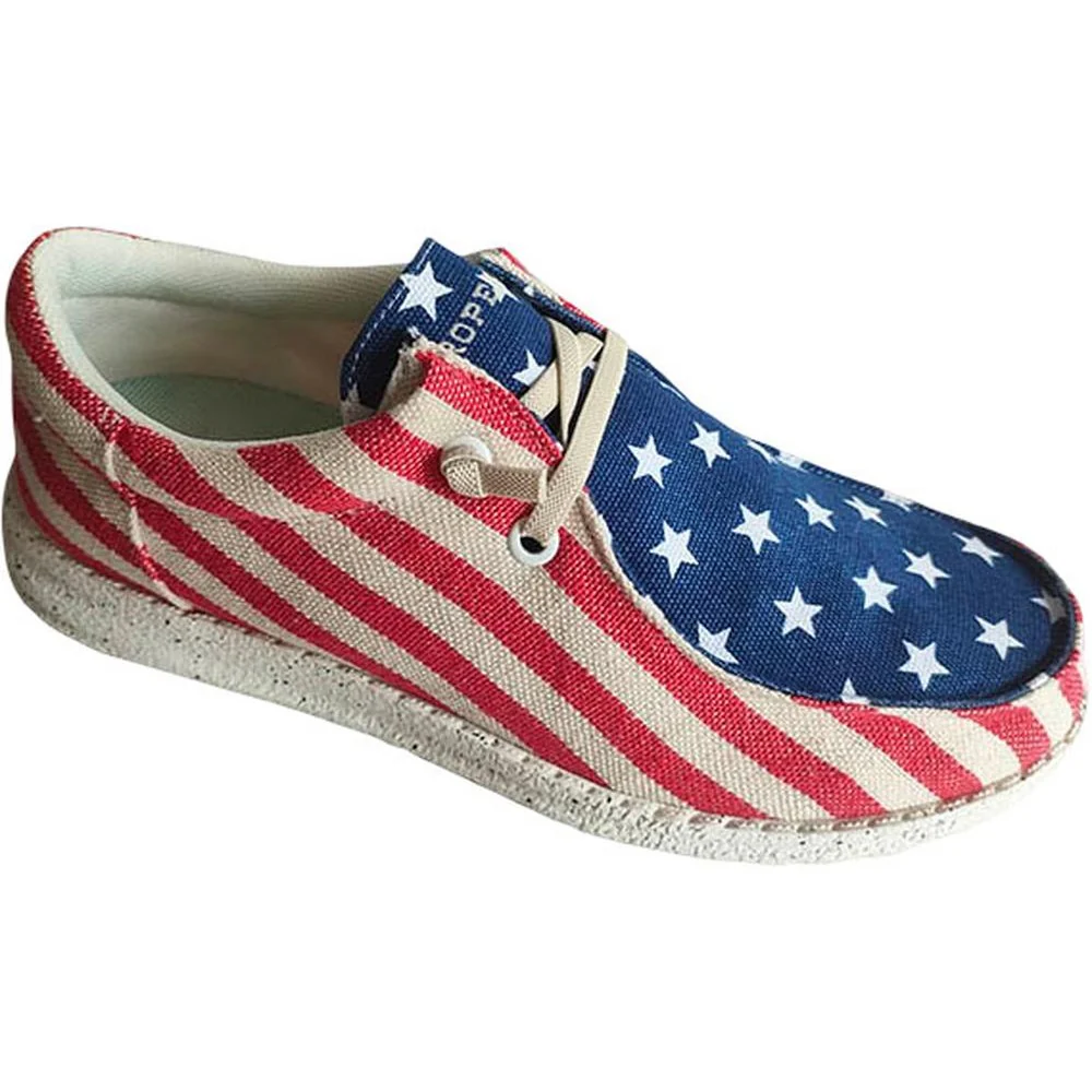 Roper - Little Kids Hang Loose Flag Design Chukka