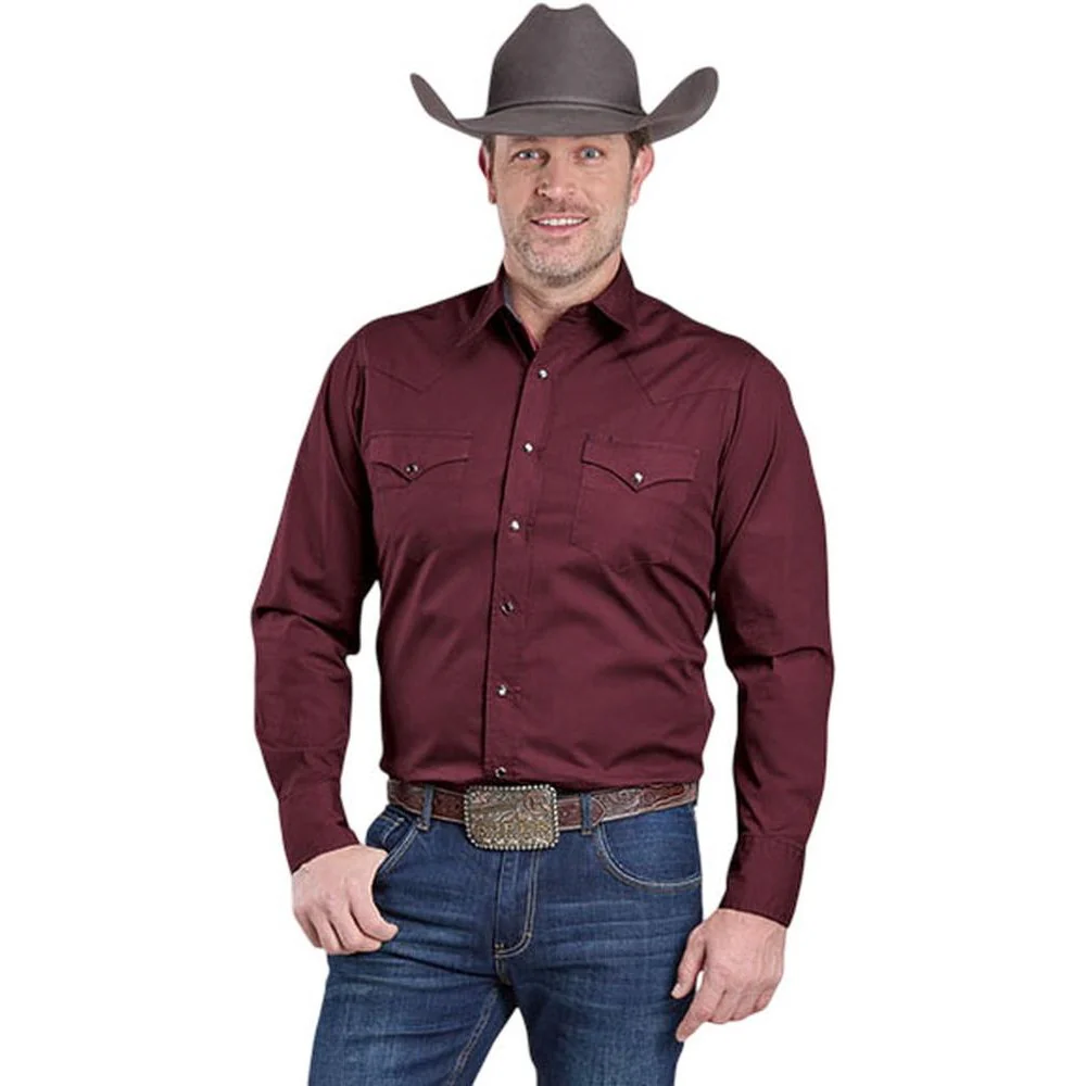 Roper - Men Cotton Poplin Long Sleeve Shirt - Image 2