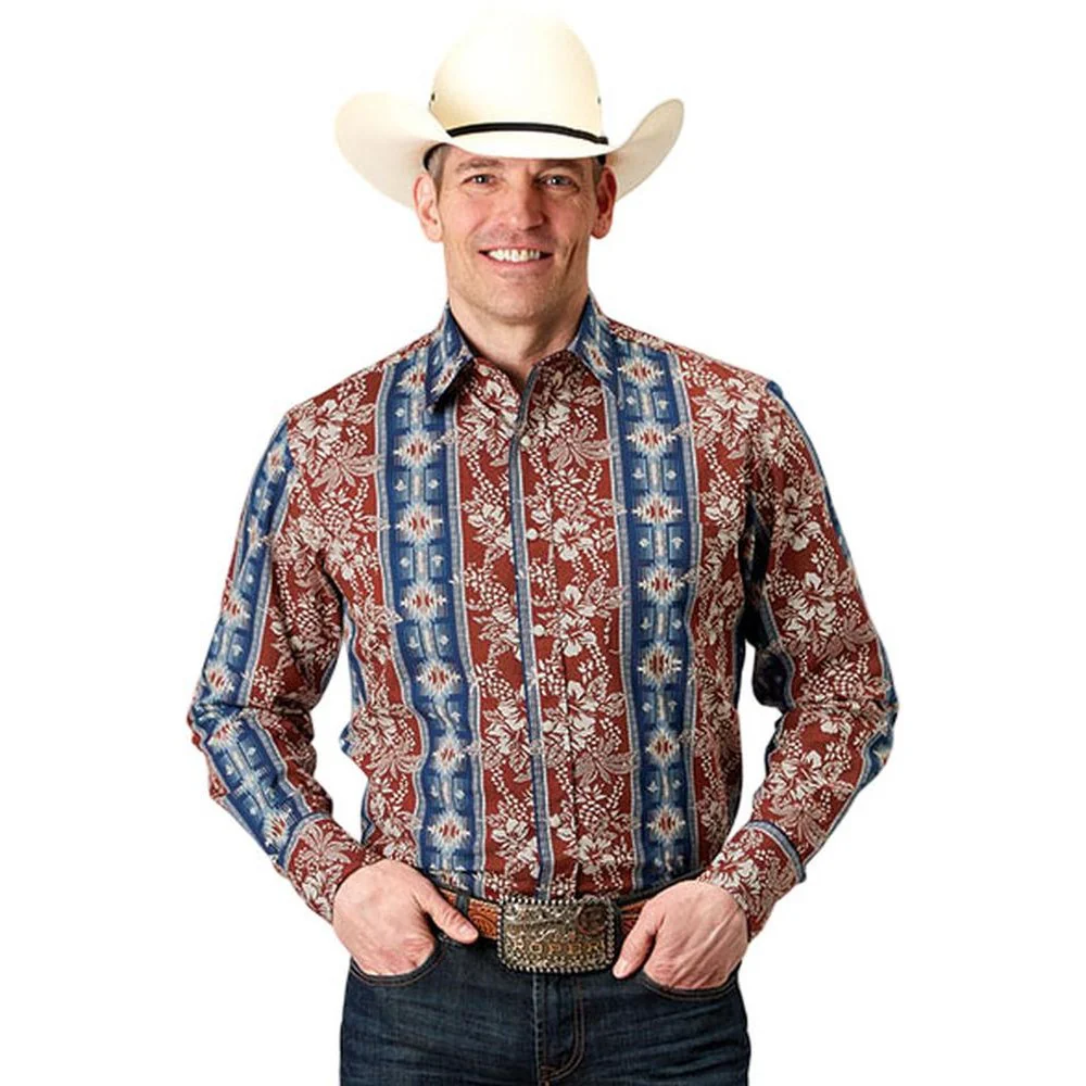 Roper - Men Cotton Poplin Long Sleeve Shirt - Image 2