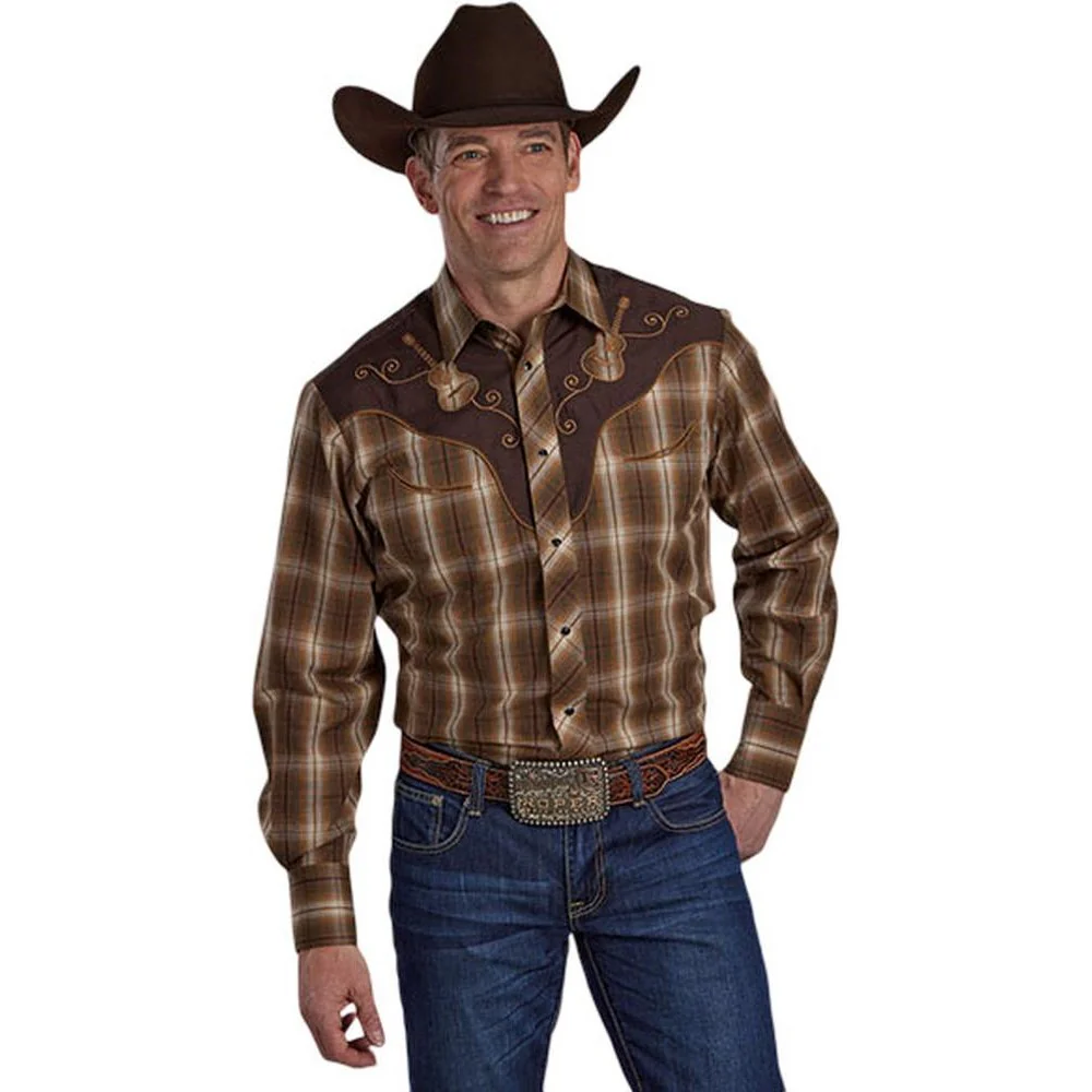 Roper - Men Plaid Long Sleeve Shirt - Image 2