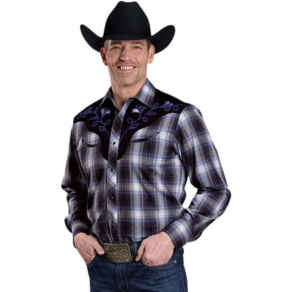 Roper - Men Western Style Long Sleeve Shirt - Image 2