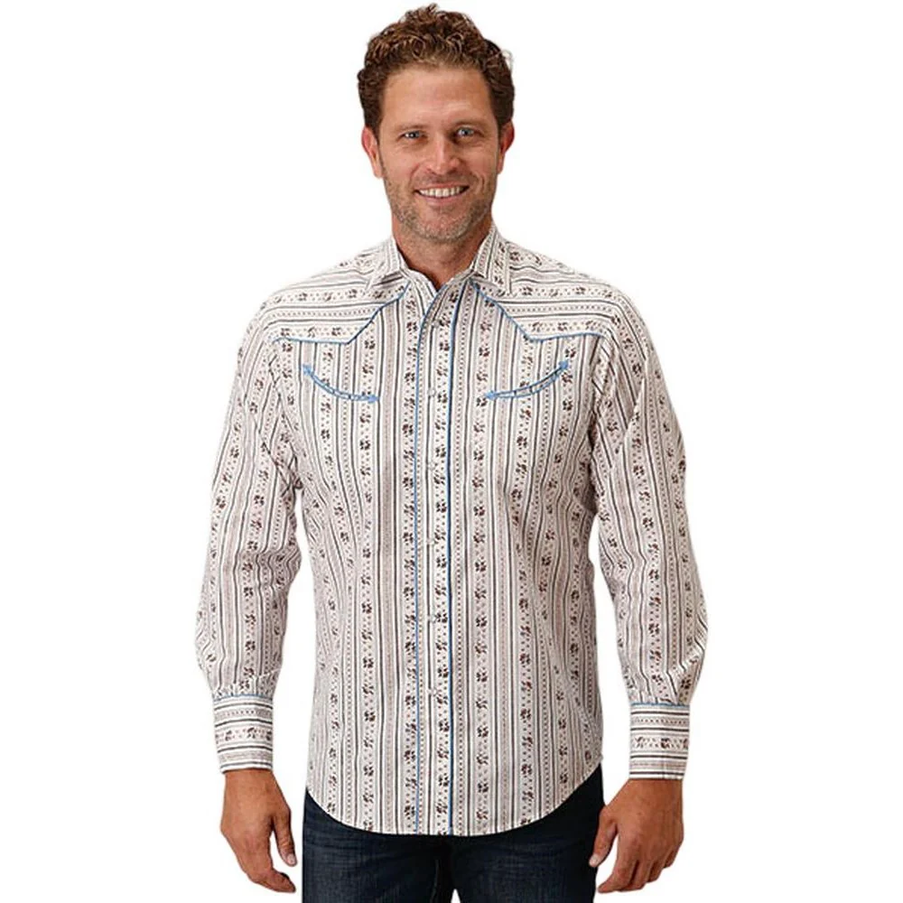 Roper - Men Western Style Long Sleeve Shirt - Image 2