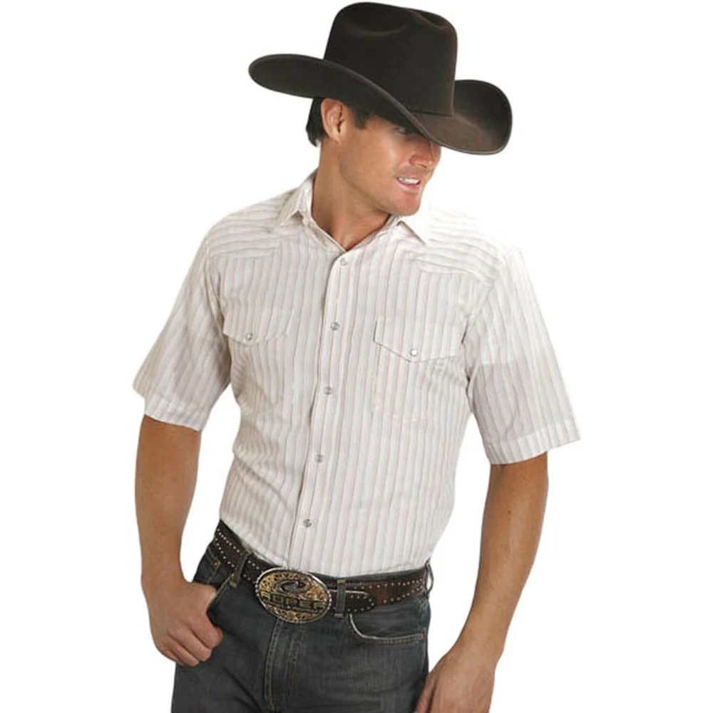 Roper - Mens 80/20 Collection Short Sleeve Poly Cotton Shirt