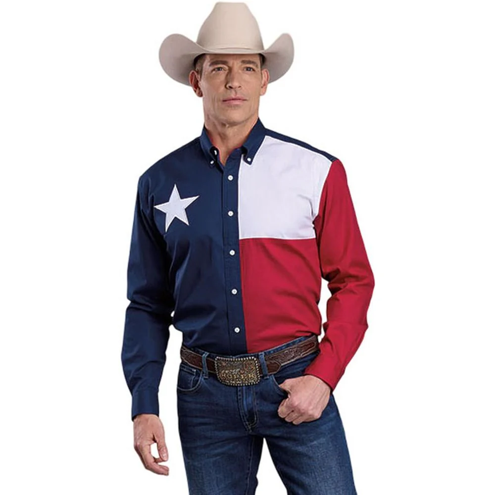 Roper - Mens Americana Collection Long Sleeve Shirt - Image 2