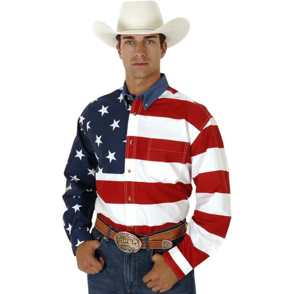 Roper - Mens Americana Collection Long Sleeve Shirt - Image 2