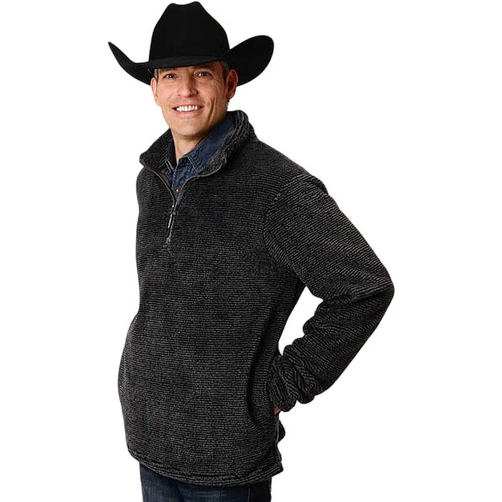 Roper - Mens Fuzzy Polar Fleece Pullover