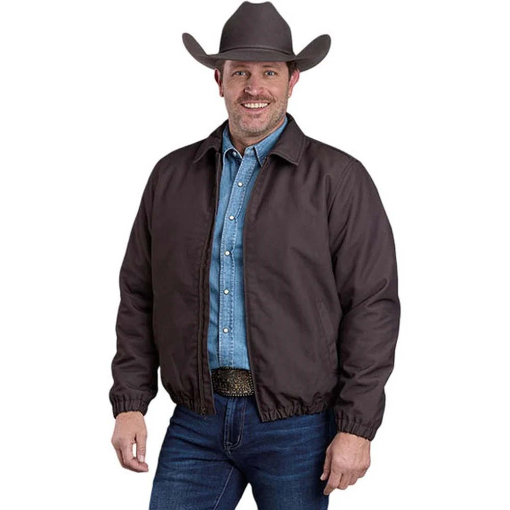 Roper - Mens Jacket Canvas Poly Filled Zip Front - Image 2