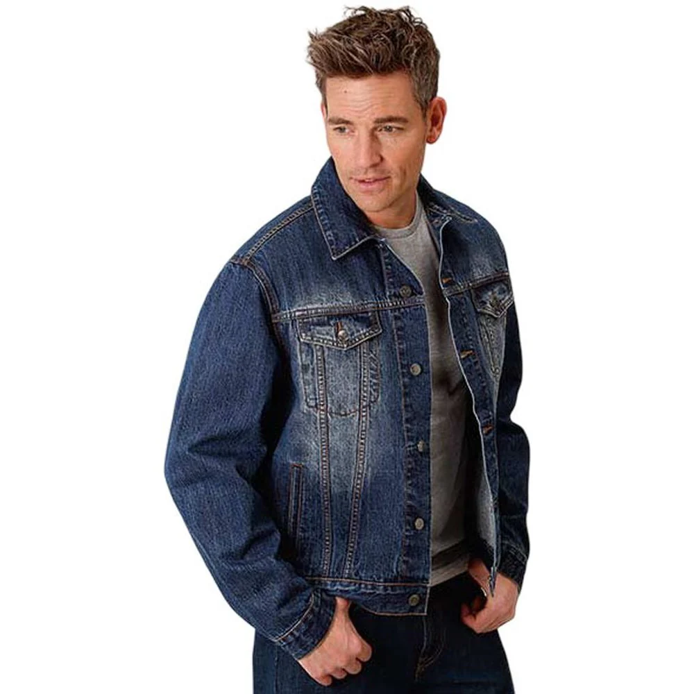 Roper - Mens Jacket Denim Trucker Style Unlined