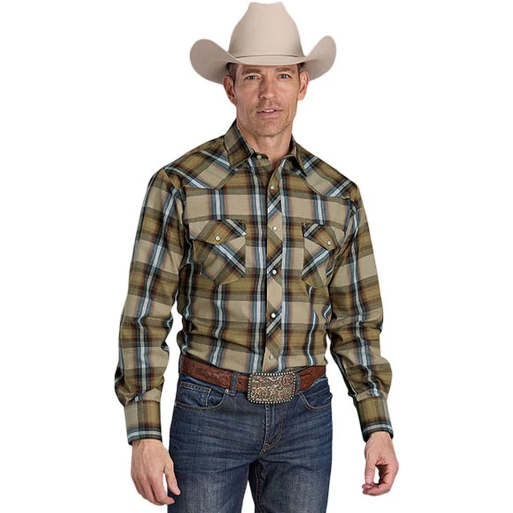 Roper - Mens Karman Classics Plaid Long Sleeve Western Shirt