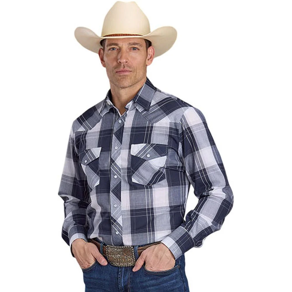 Roper - Mens Karman Classics Plaid Long Sleeve Western Shirt - Image 2