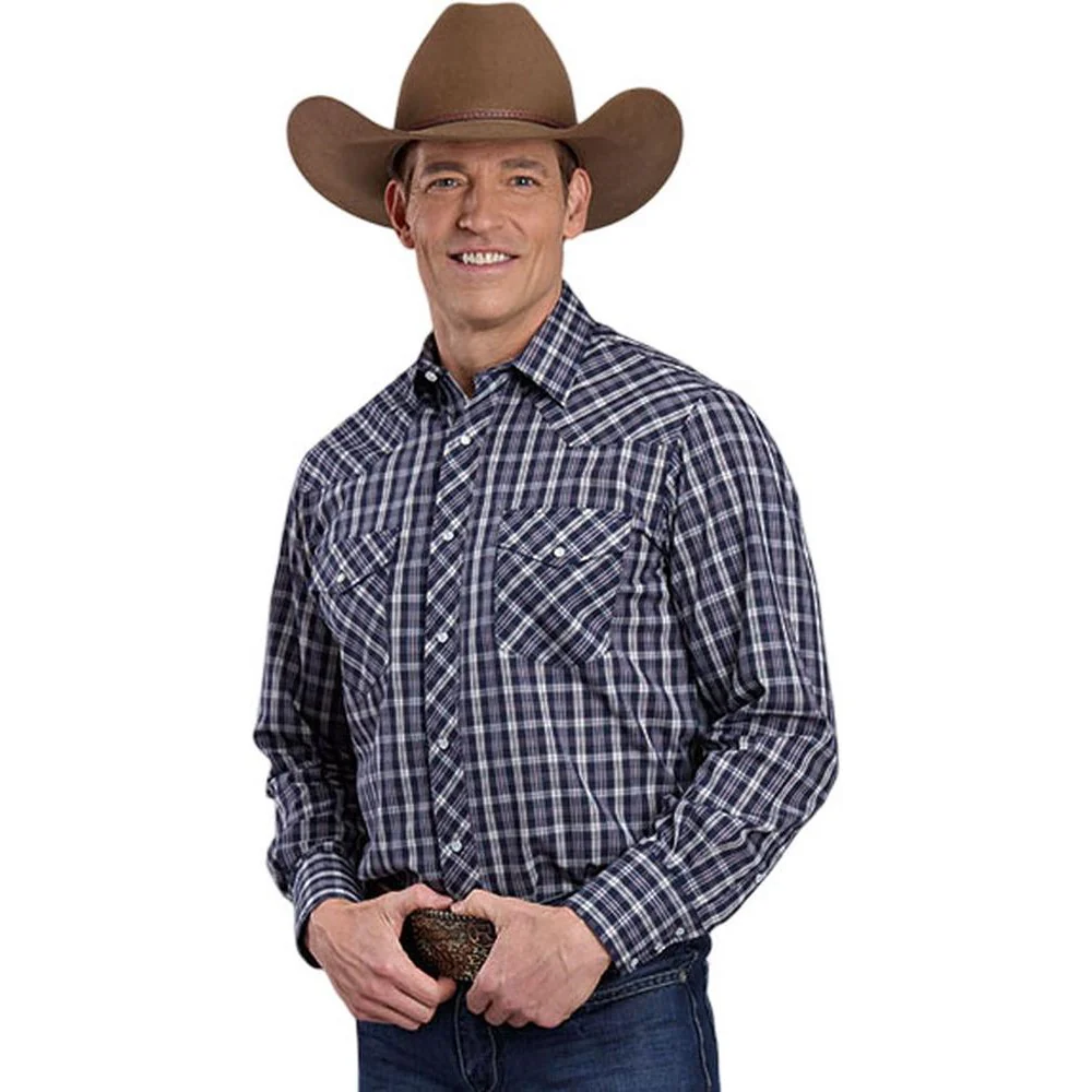 Roper - Mens Karman Classics Plaid Long Sleeve Western Shirt - Image 2