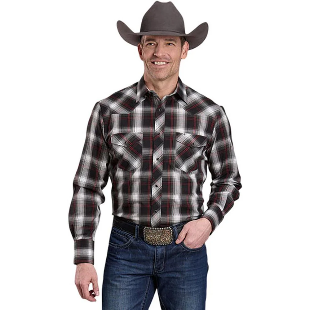 Roper - Mens Karman Classics Plaid Long Sleeve Western Shirt