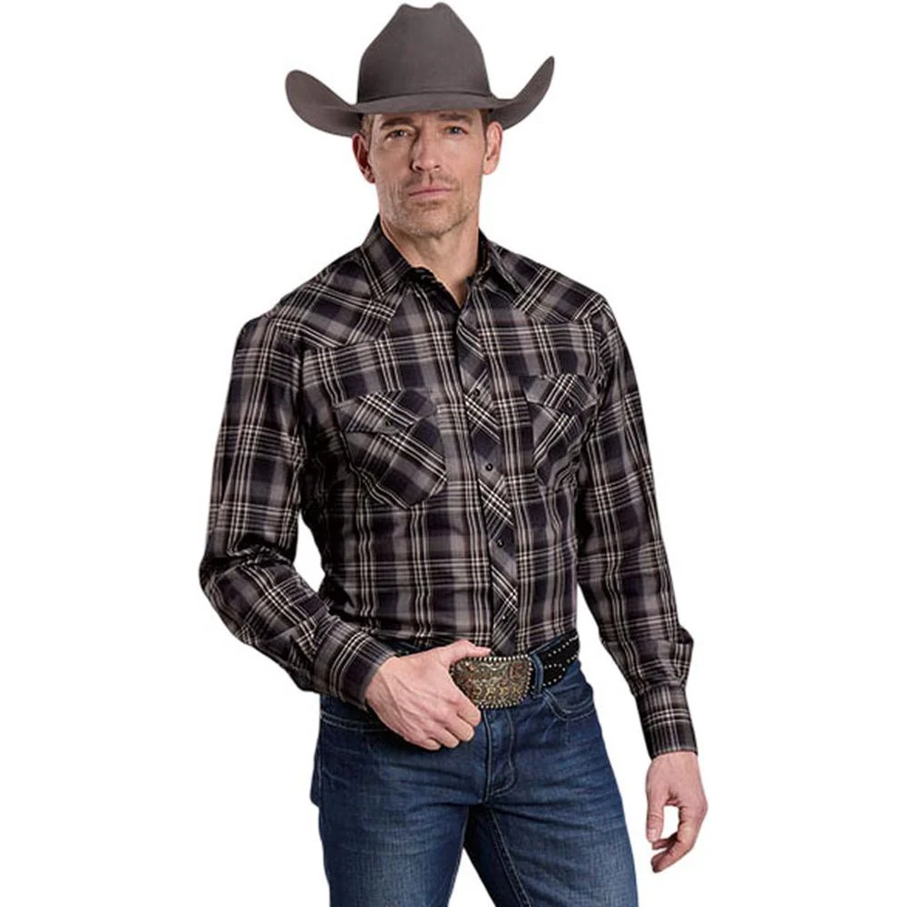 Roper - Mens Karman Classics Plaid Long Sleeve Western Shirt