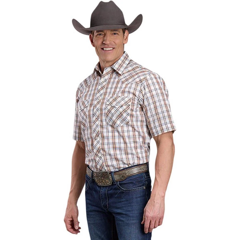 Roper - Mens Karman Classics Plaid Short Sleeve Western Shirt - Image 2