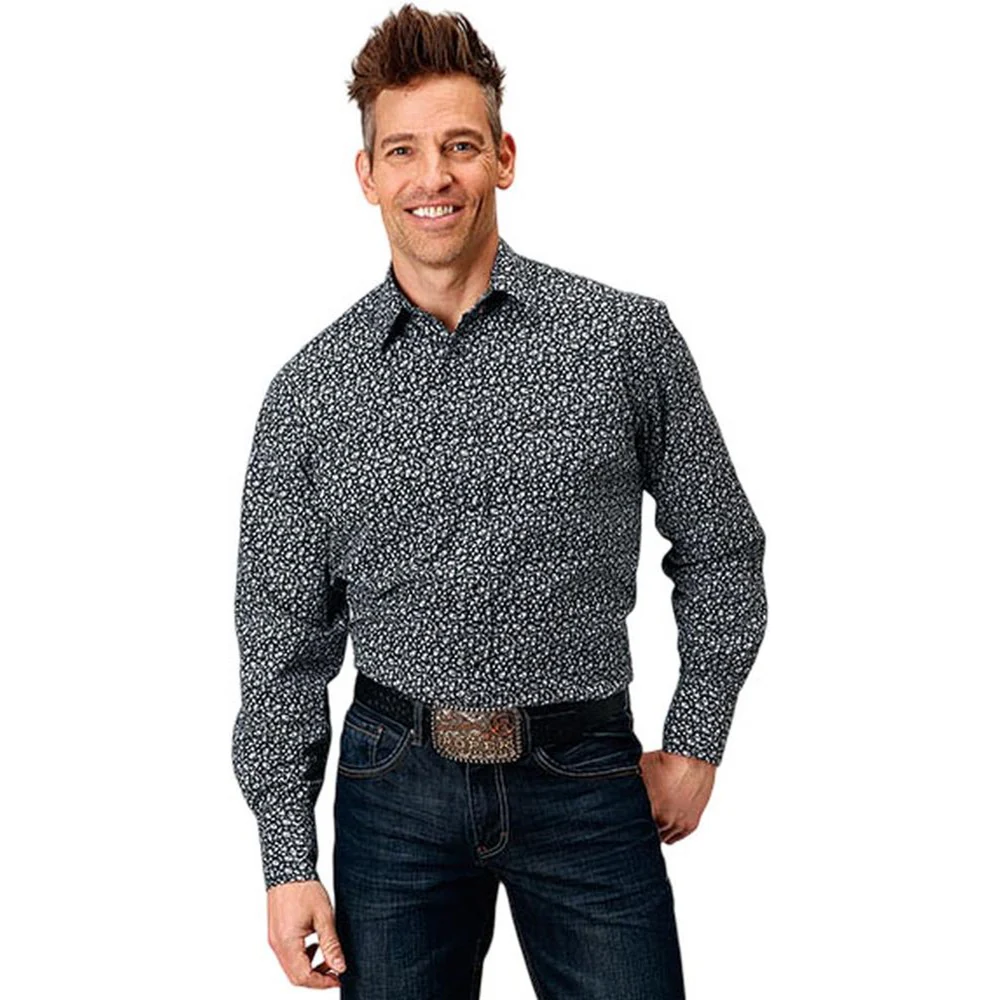 Roper - Mens Karman Classics Print Long Sleeve Western Shirt