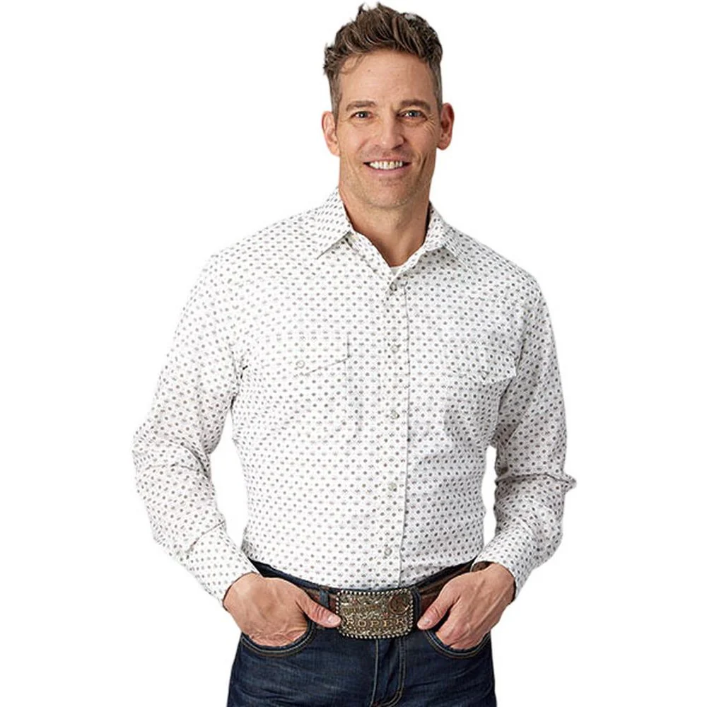Roper - Mens Karman Classics Print Long Sleeve Western Shirt