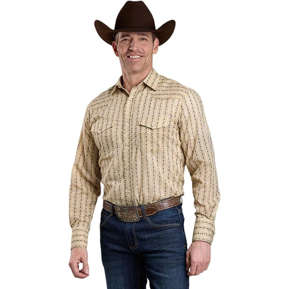 Roper - Mens Karman Classics Print Long Sleeve Western Shirt - Image 2