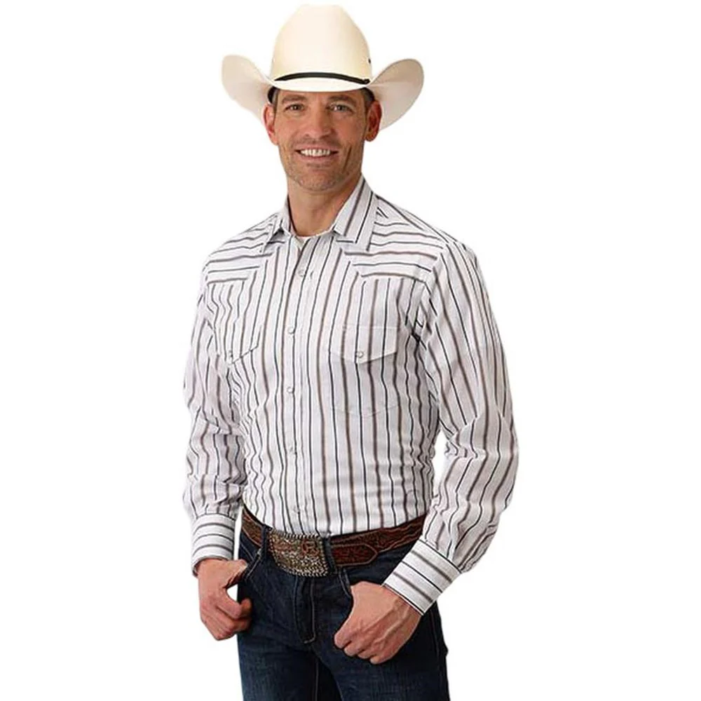 Roper - Mens Karman Classics Stripe Long Sleeve Western Shirt