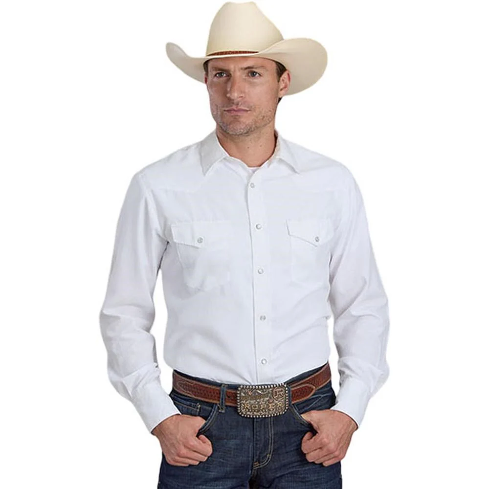Roper - Mens Karman Classics Tone On Tone Long Sleeve Western Shirt