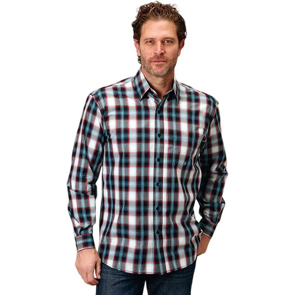 Roper - Mens Long Sleeve Shirt Amarillo Black Canyon Western - Image 2