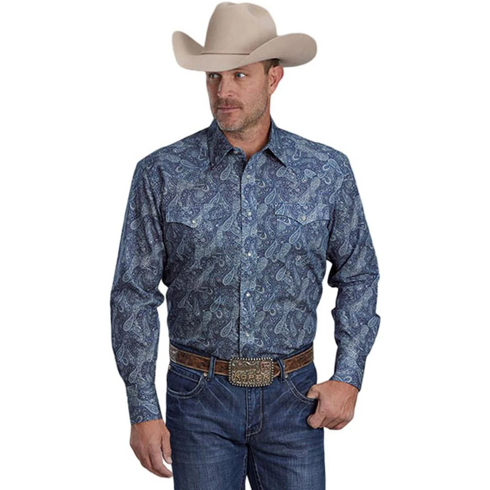 Roper - Mens Long Sleeve Shirt Amarillo Fall River Western