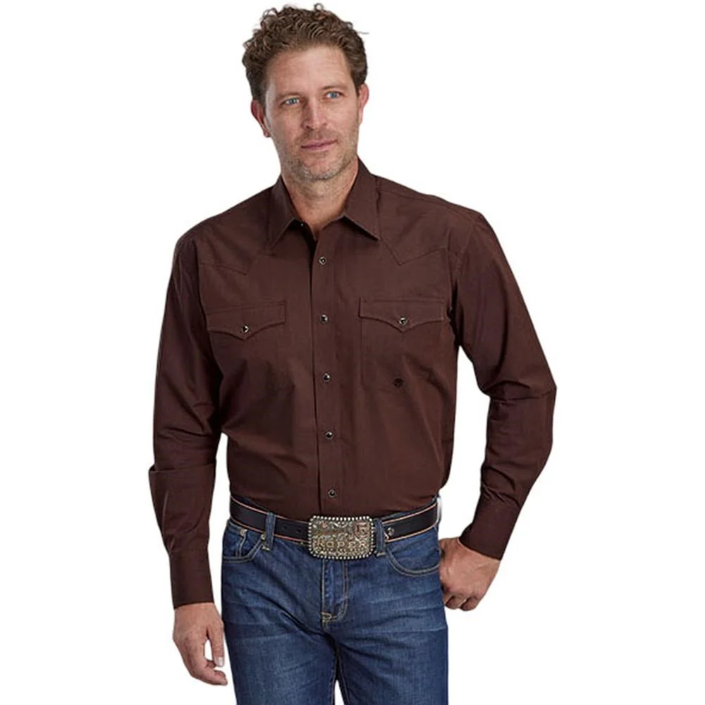 Roper - Mens Long Sleeve Shirt Amarillo Oak Forest Western - Image 2