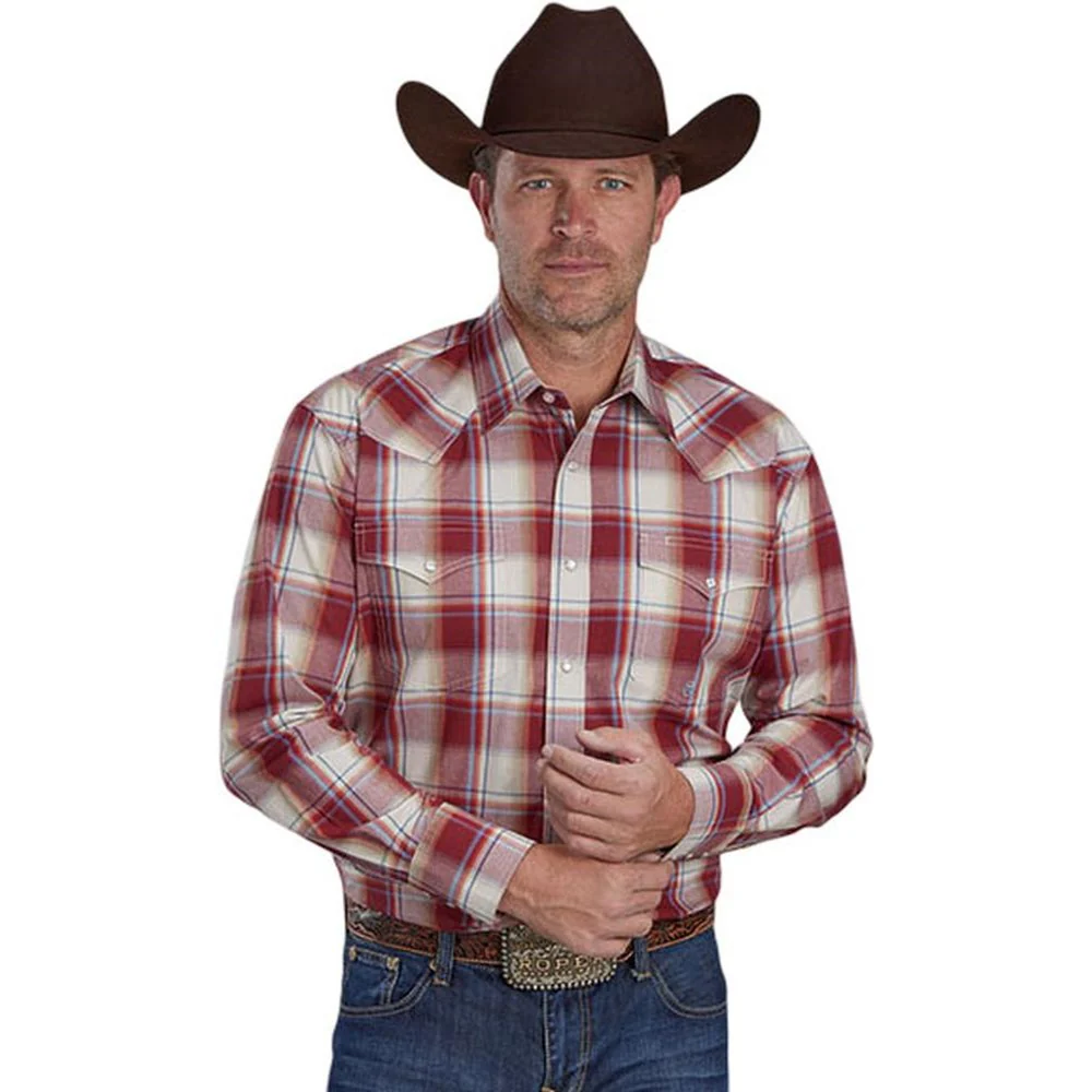 Roper - Mens Long Sleeve Shirt Amarillo Route 66 Western - Image 2