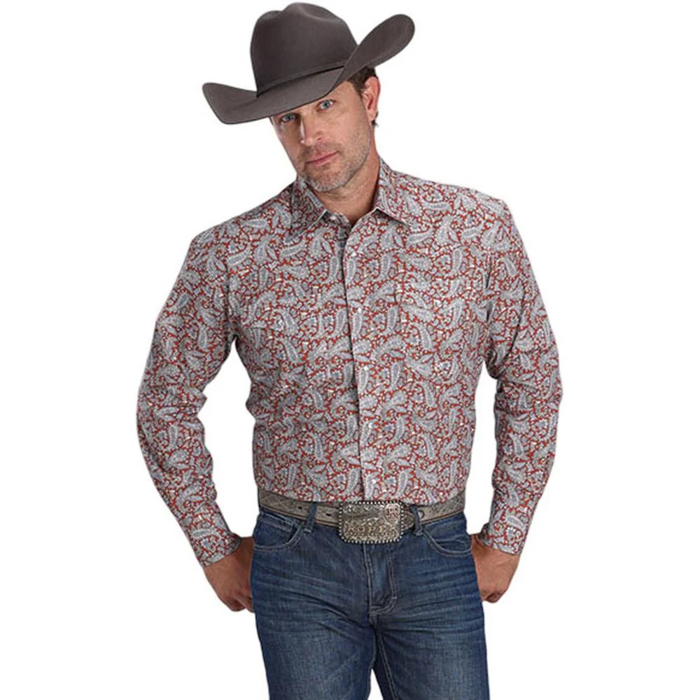 Roper - Mens Long Sleeve Shirt Amarillo Saltillo Western - Image 2