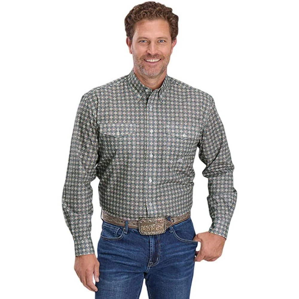 Roper - Mens Long Sleeve Shirt Amarillo Saltillo Western - Image 2