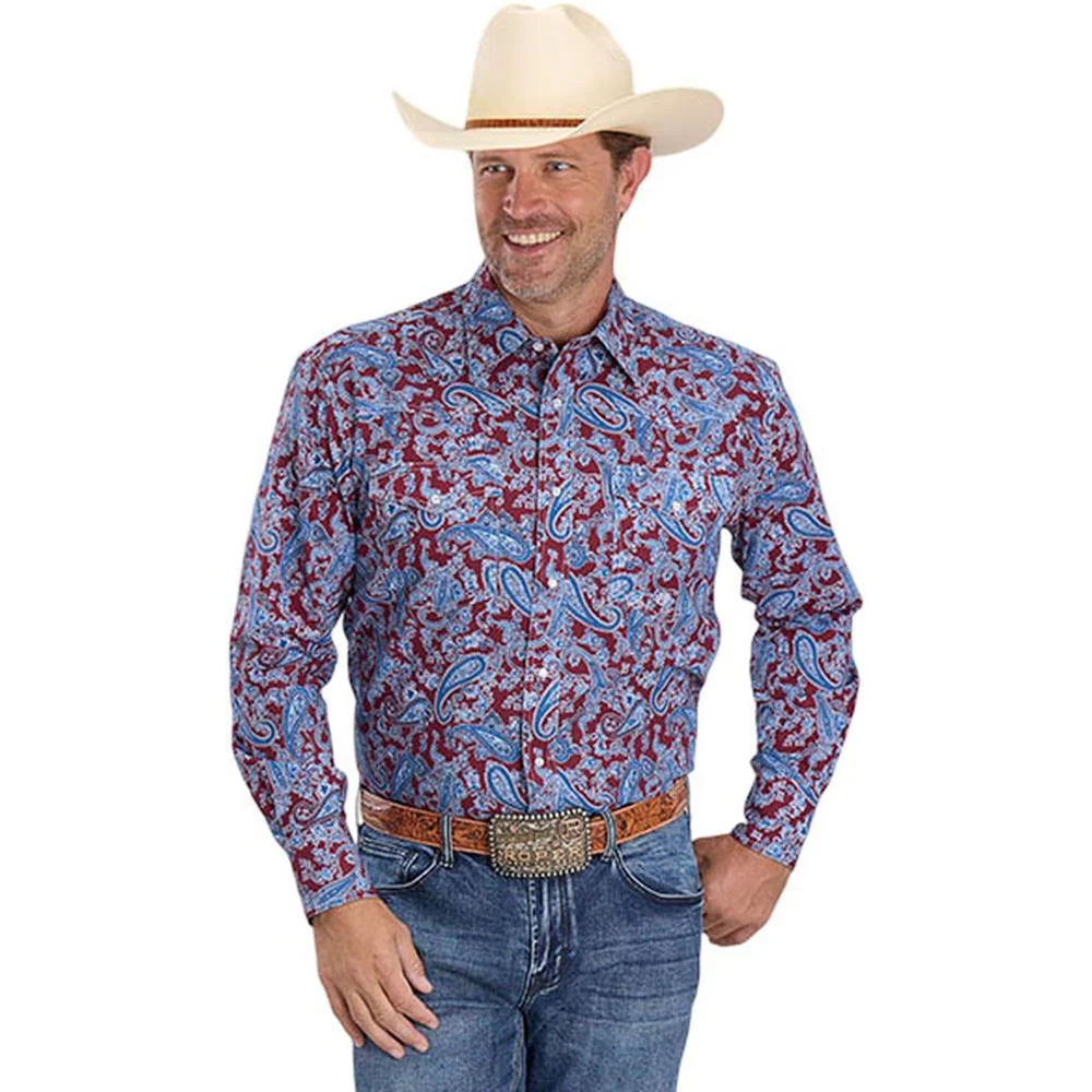 Roper - Mens Long Sleeve Shirt Amarillo State Fair Western - Image 2