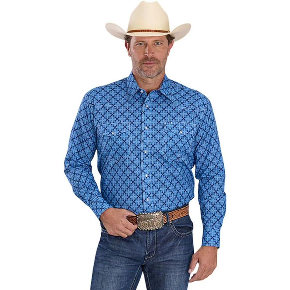 Roper - Mens Long Sleeve Shirt Amarillo State Fair Western