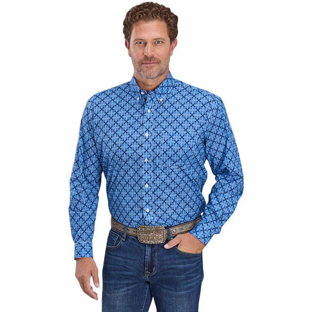 Roper - Mens Long Sleeve Shirt Amarillo State Fair Western