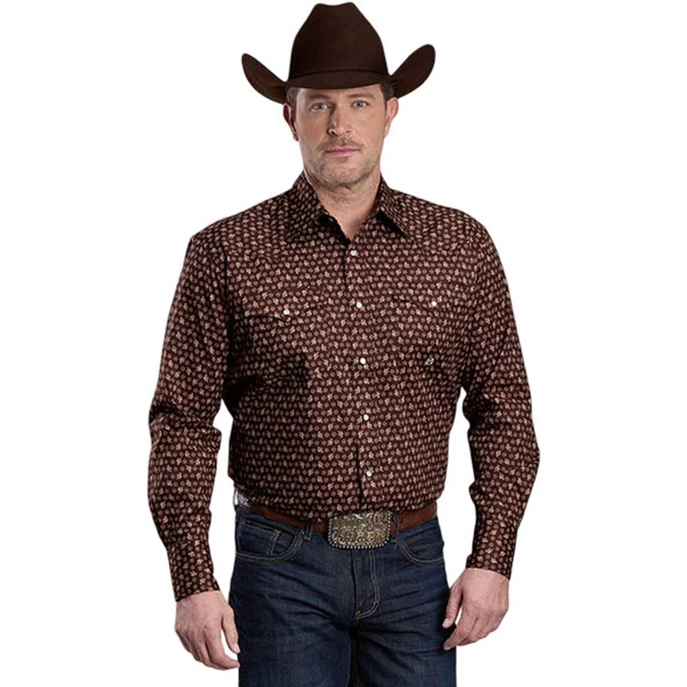 Roper - Mens Long Sleeve Shirt Amarillo Stretch Western - Image 2