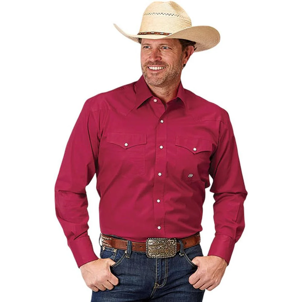 Roper - Mens Long Sleeve Shirt Amarillo Stretch Western