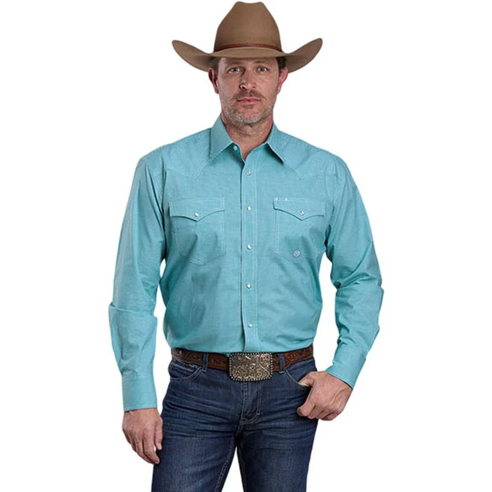 Roper - Mens Long Sleeve Shirt Amarillo Stretch Western