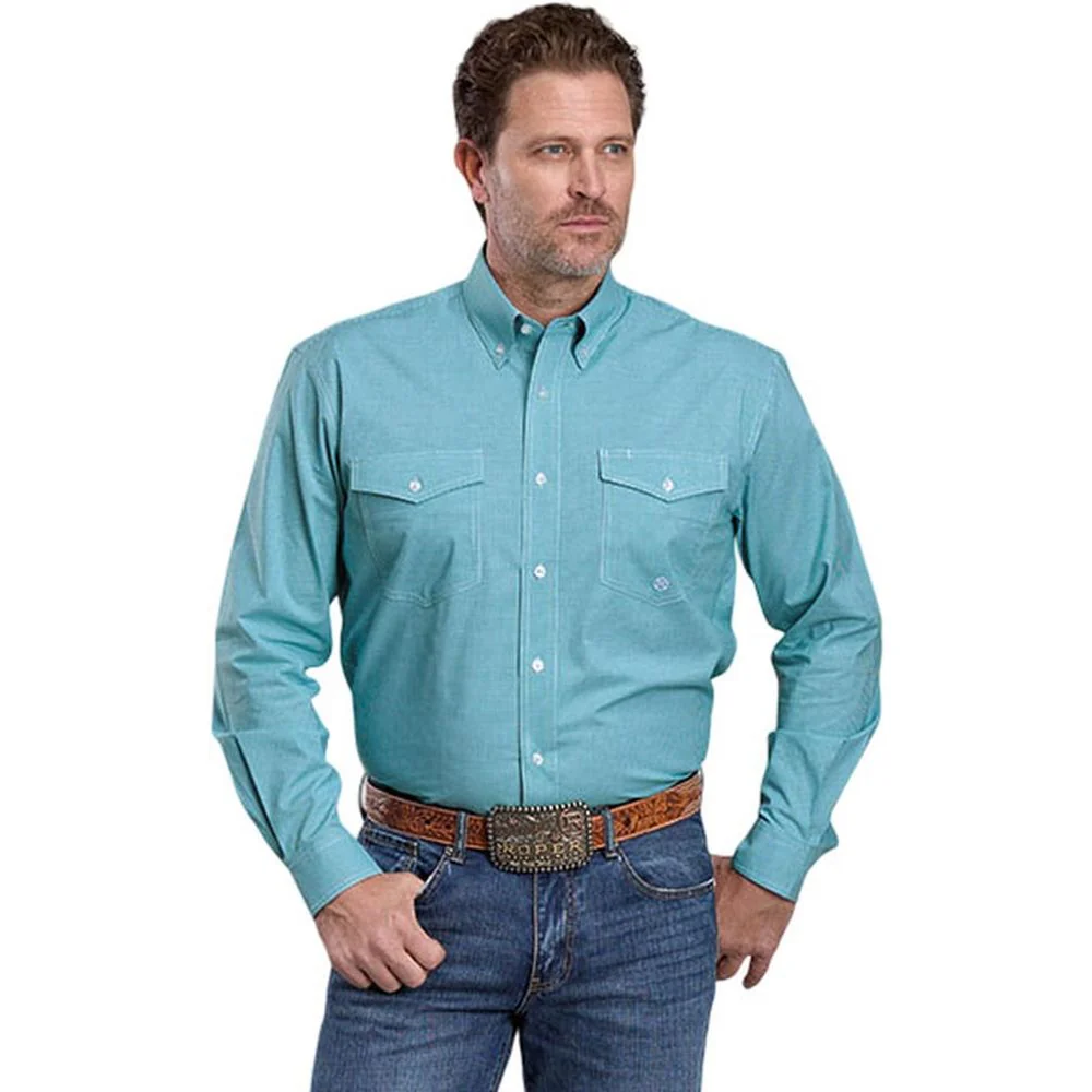 Roper - Mens Long Sleeve Shirt Amarillo Stretch Western