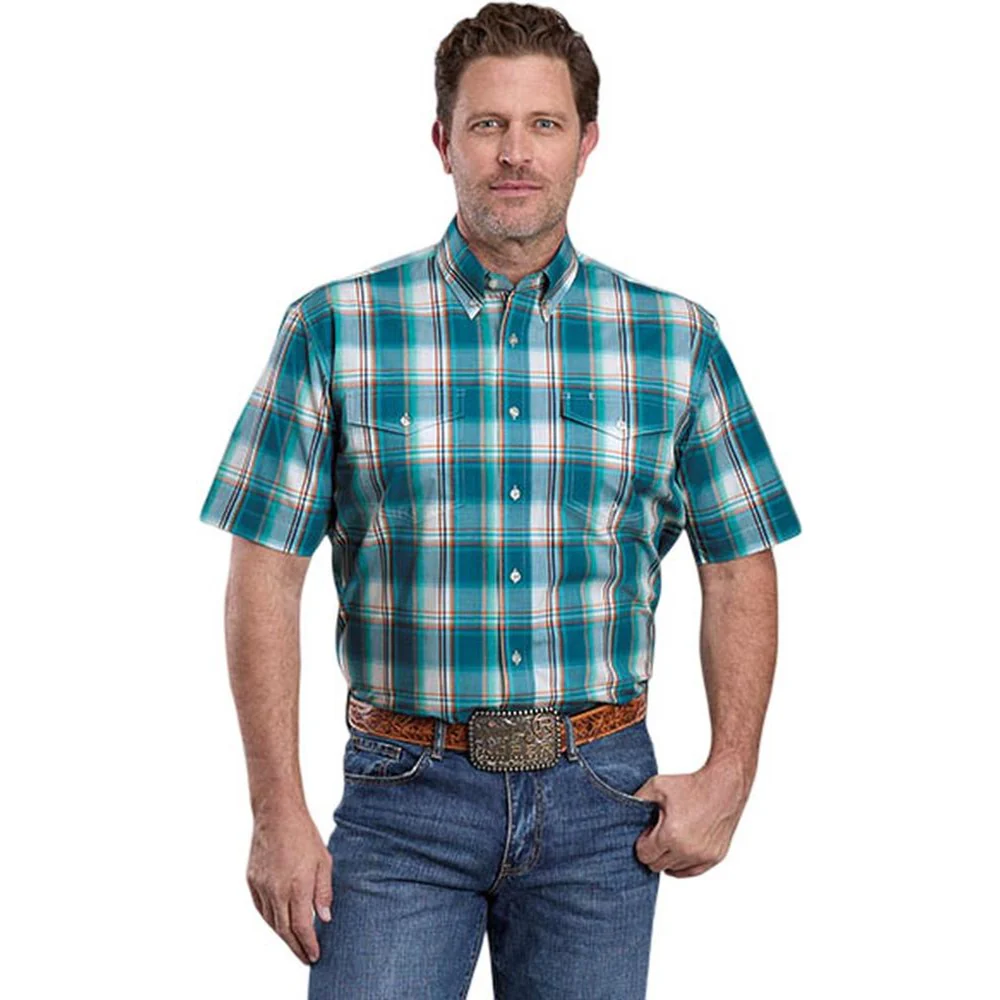 Roper - Mens Short Sleeve Shirt Amarillo Desert Spring Western