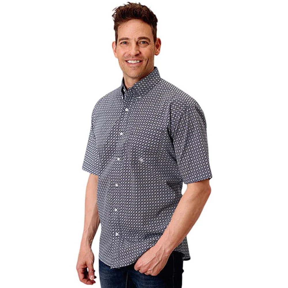 Roper - Mens Short Sleeve Shirt Amarillo Liberty Bell Western - Image 2