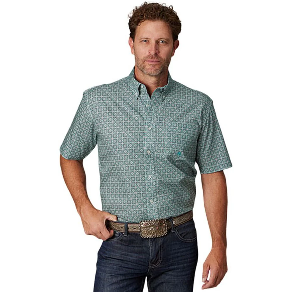 Roper - Mens Short Sleeve Shirt Amarillo Silver Springs Western - Image 2
