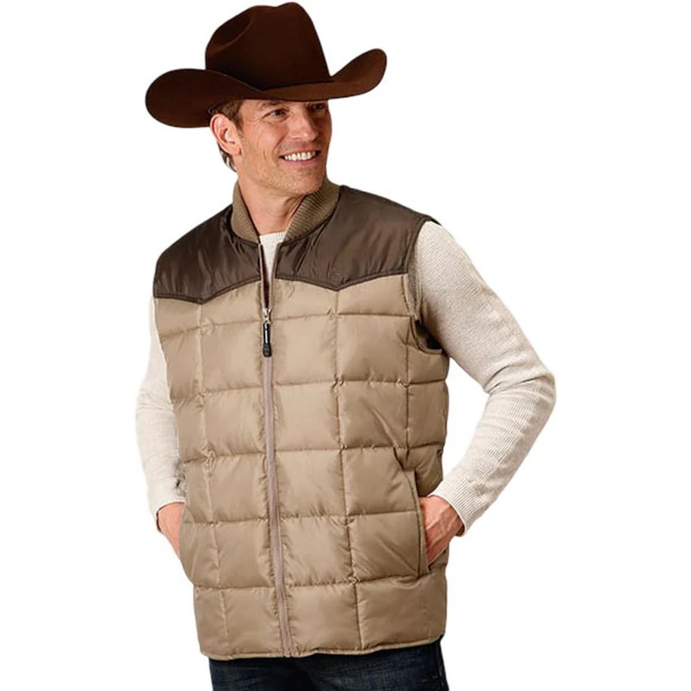 Roper - Mens Vest Price Point Poly Quilted - Image 2