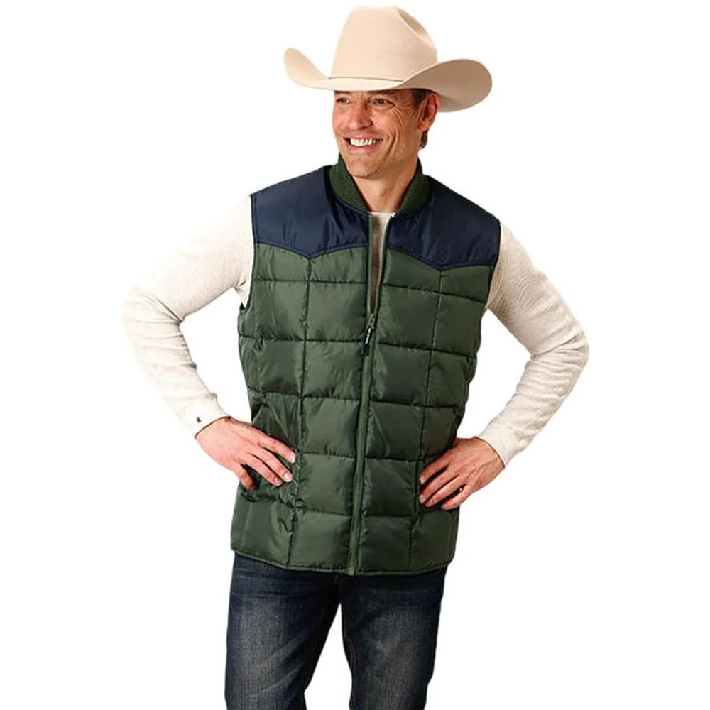 Roper - Mens Vest Price Point Poly Quilted - Image 2