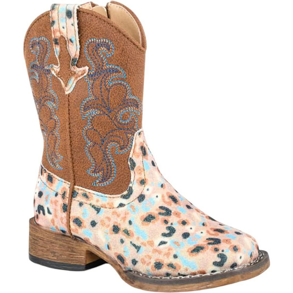 Roper - Toddlers Glitter Blossom Western Boot