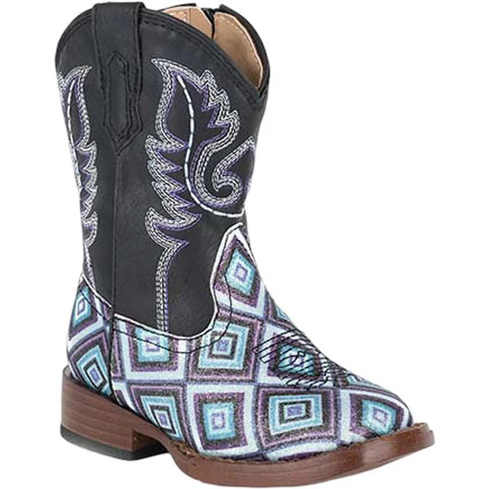 Roper - Toddlers Glitter Diamonds Western Boot - Image 2