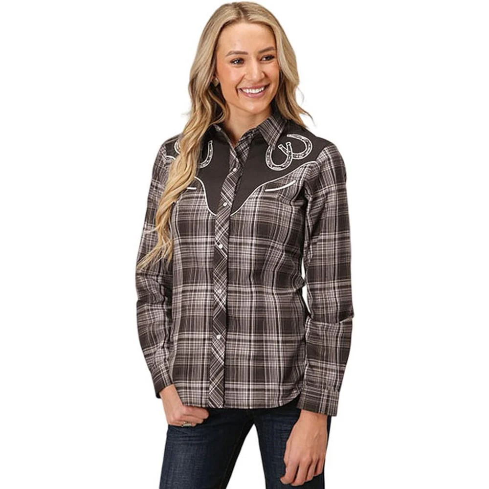 Roper - Women Plaid Long Sleeve Shirt - Image 2