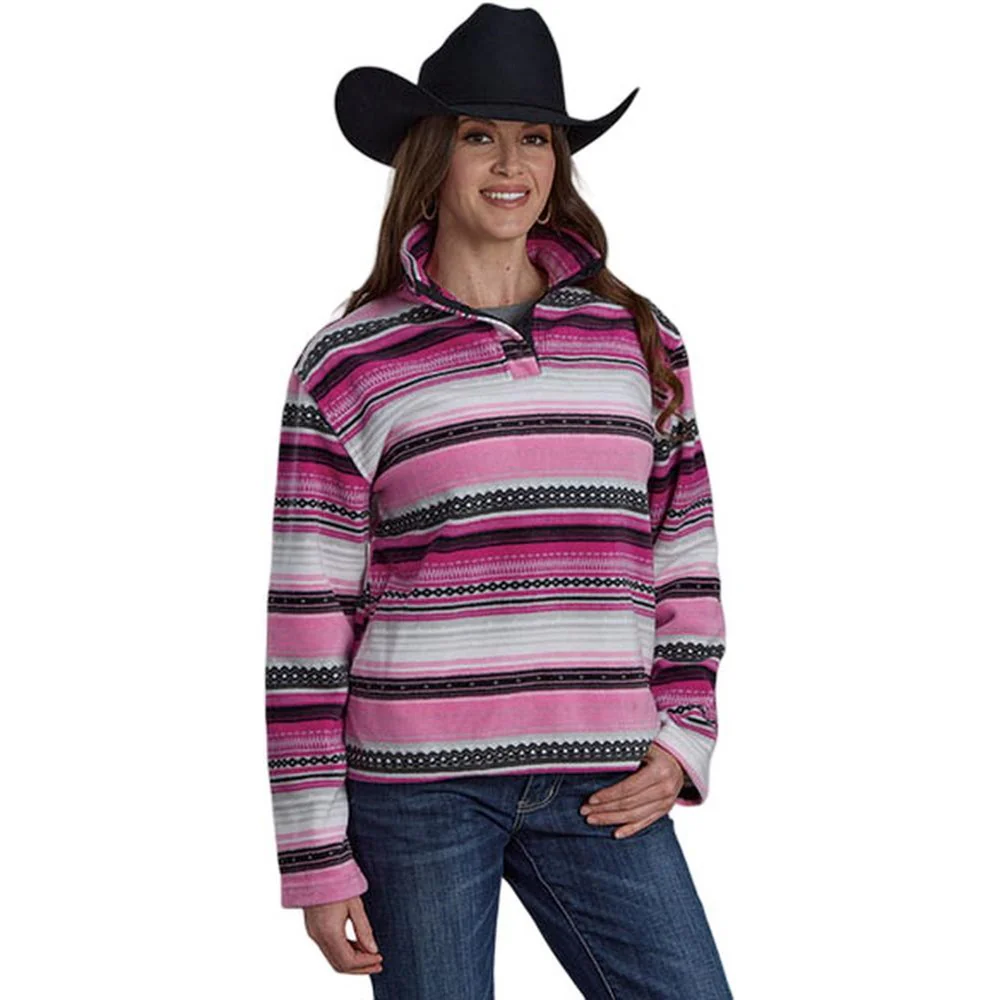 Roper - Womens Active Top Micro Fleece Pullover Printed - Image 2
