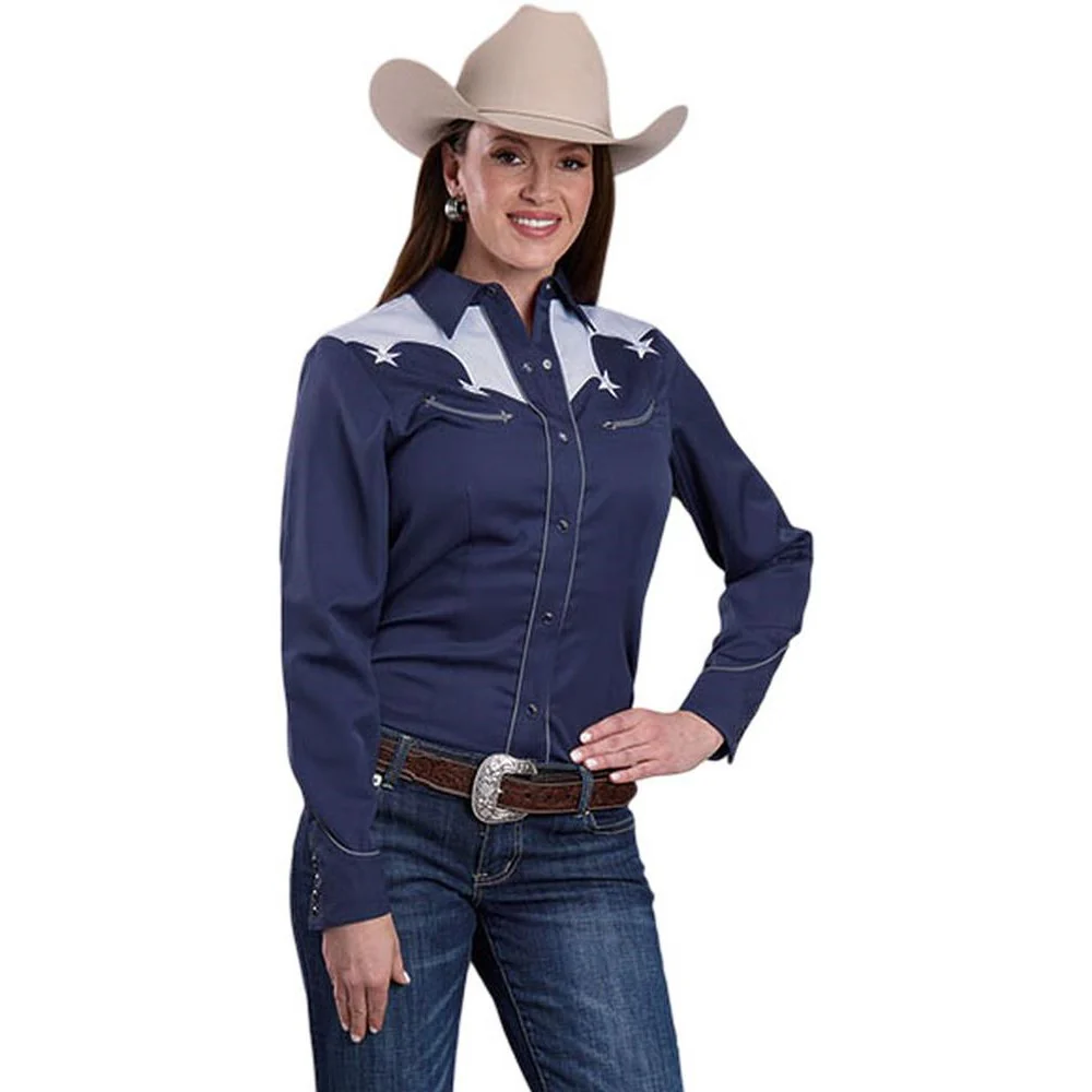 Roper - Womens Americana Collection Long Sleeve Shirt - Image 2