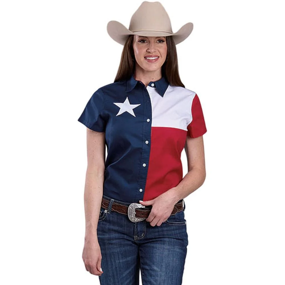 Roper - Womens Americana Collection Short Sleeve Shirt - Image 2