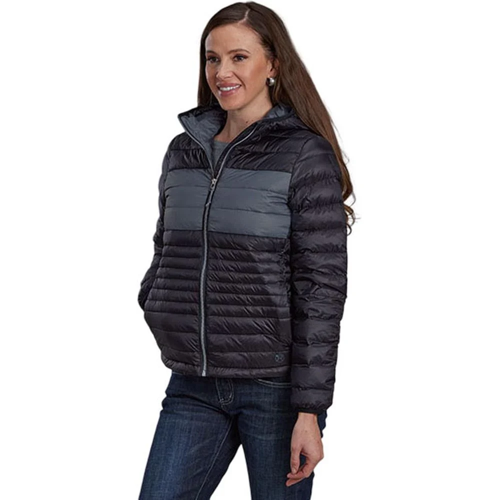 Roper - Womens Jacket Lightweight Parachute Nylon Down Filled Quilted Hooded - Image 2