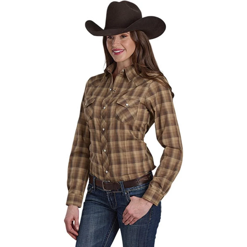 Roper - Womens Karman Classics Plaid Long Sleeve Western Shirt